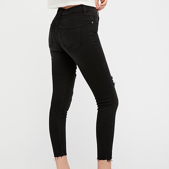 Midrise skinny Shark Bite Skinny Jeans Free People - Picture 5 of 8